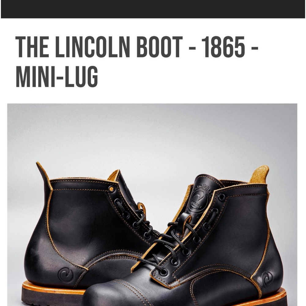 OriginThe Lincoln mini lug Men’s USA 11.5. Wore outside 1X. - Picture 2 of 5